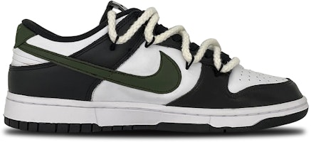 【定制球鞋】Nike Dunk Low 街頭 復古 小眾潮流 防滑 低幫 板鞋 GS 黑綠 Order 【定制球鞋】Nike Dunk Low 街頭 復古 小眾潮流 防滑 低幫 板鞋 GS 黑綠