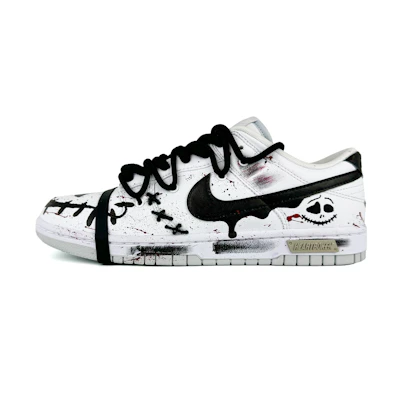 Nike Dunk Low 'Sui Xin Halloween White Skull Deconstruct'