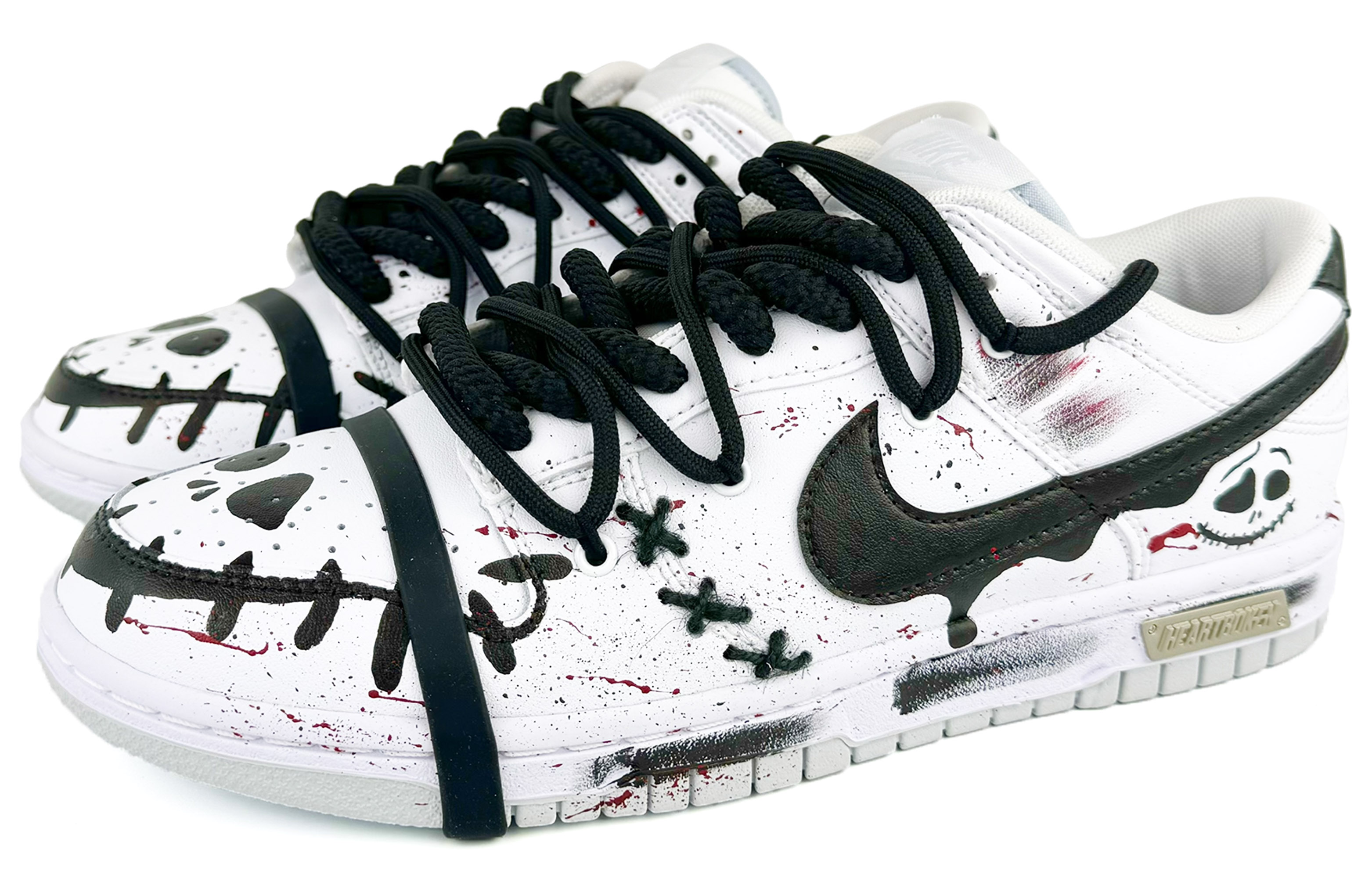 Lookbook Nike Dunk Low 'Sui Xin Halloween Tengkorak Putih Dekonstruksi' DV0831-101-485057