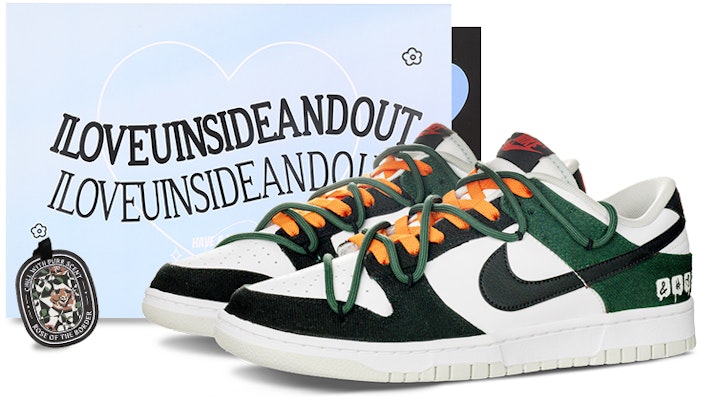 【定制球鞋】Nike Dunk Low emoji TMS 西海岸 復古做舊 戶外穿搭 解構 防滑耐磨 低幫 板鞋 男款 黑綠 Buy 【定制球鞋】Nike Dunk Low emoji TMS 西海岸 復古做舊 戶外穿搭 解構 防滑耐磨 低幫 板鞋 男款 黑綠