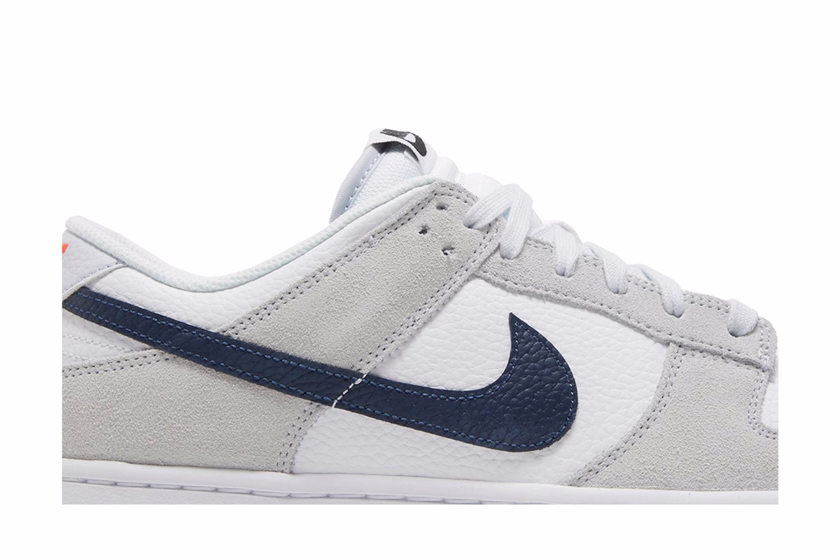 Nike Dunk Low 'White Grey Navy Aqua Mini Swoosh'