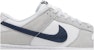 Nike Dunk Low 'Putih Kelabu Navy Aqua Mini Swoosh' FJ4227-001
