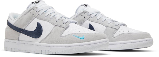 Nike Dunk Low 'Putih Abu-abu Biru Navy Aqua Mini Swoosh' FJ4227-001 Cheap Nike Dunk Low 'Putih Abu-abu Biru Navy Aqua Mini Swoosh' FJ4227-001