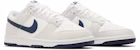 Nike Dunk Low 'Putih Tengah Malam Navy' DV0831-111