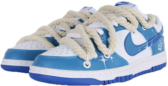 客製化運動鞋 Nike Dunk Y2K 燦爛霓虹 防滑抗震耐磨 低筒 滑板鞋 男款 藍白色 Shop 客製化運動鞋 Nike Dunk Y2K 燦爛霓虹 防滑抗震耐磨 低筒 滑板鞋 男款 藍白色