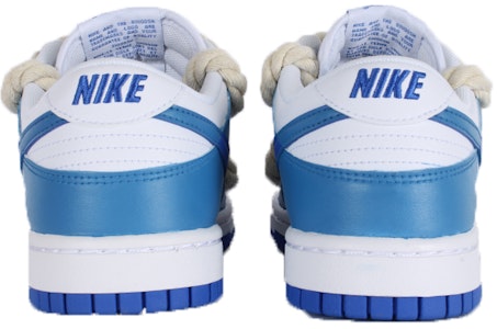 客製化運動鞋 Nike Dunk Y2K 燦爛霓虹 防滑抗震耐磨 低筒 滑板鞋 男款 藍白色 Details for 客製化運動鞋 Nike Dunk Y2K 燦爛霓虹 防滑抗震耐磨 低筒 滑板鞋 男款 藍白色