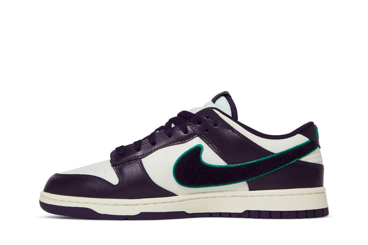 Nike Dunk Low Chenille Swoosh 'Sail Grand Purple'