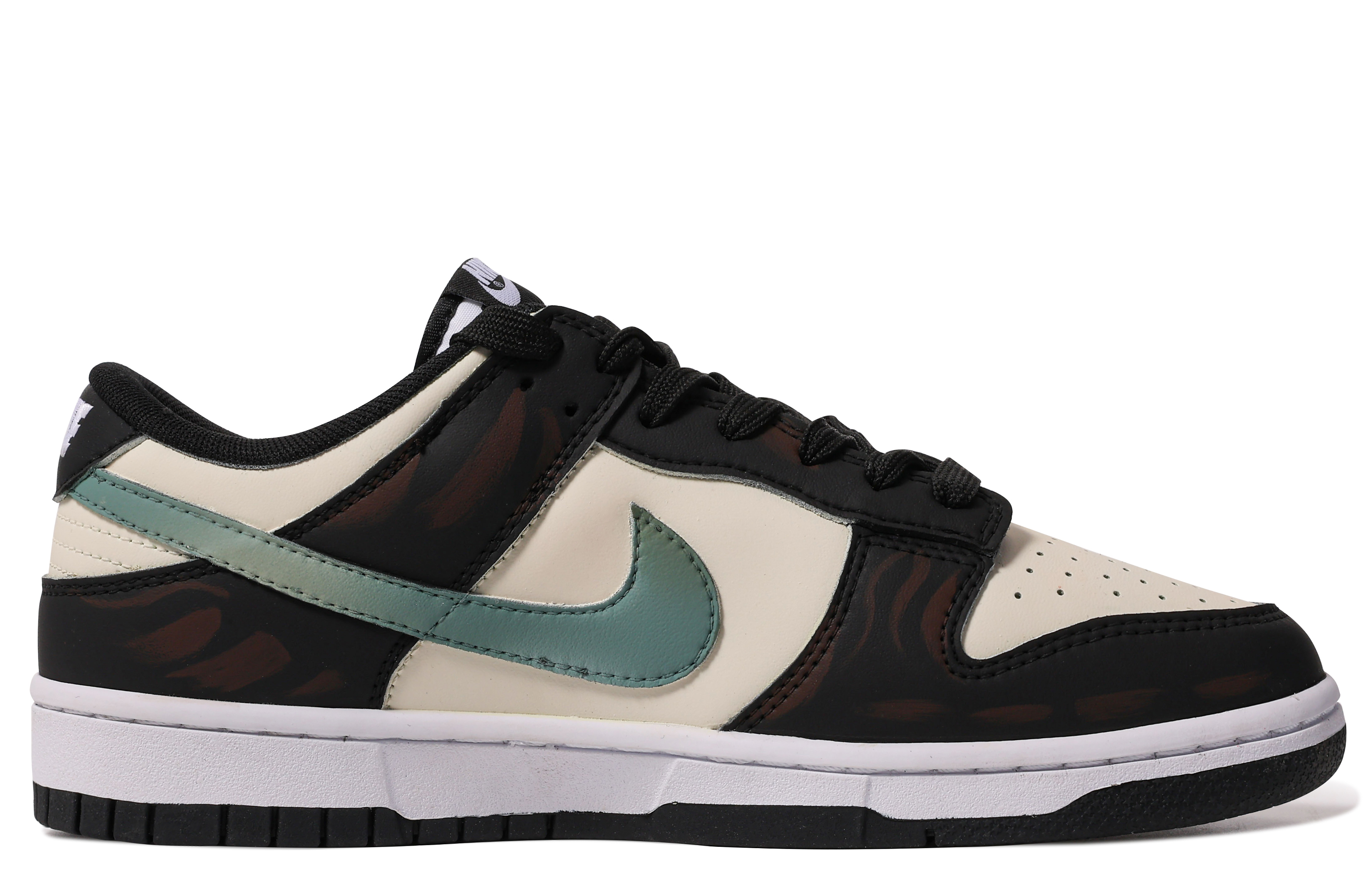 Order 【定製球鞋】 Nike Dunk Low 達文西定製 BUTTERFLY 蝴蝶 塗鴉 簡約 輕定製 設計感 原創 爆款 防滑耐磨 低筒 板鞋 男款 黑綠棕