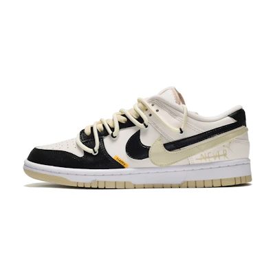 Nike Dunk Low Custom ID 'Black White Beige'