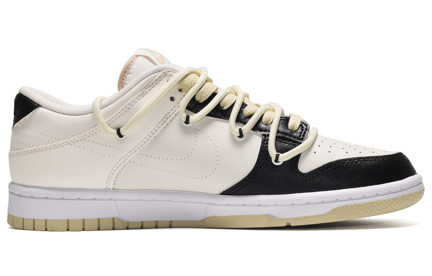 Nike Dunk Low Custom ID 'Black White Beige' 圖 2