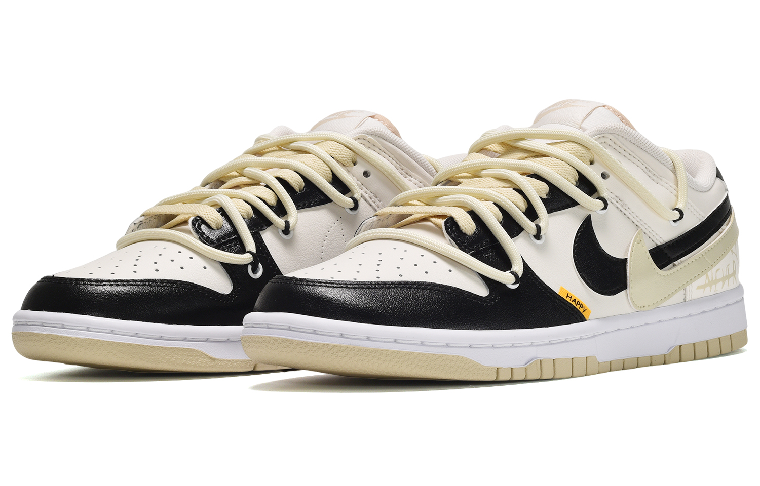 Nike Dunk Low Custom ID 'Black White Beige' 圖 3