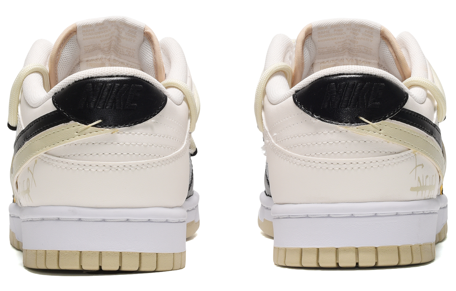 Nike Dunk Low Custom ID 'Black White Beige' 圖 4