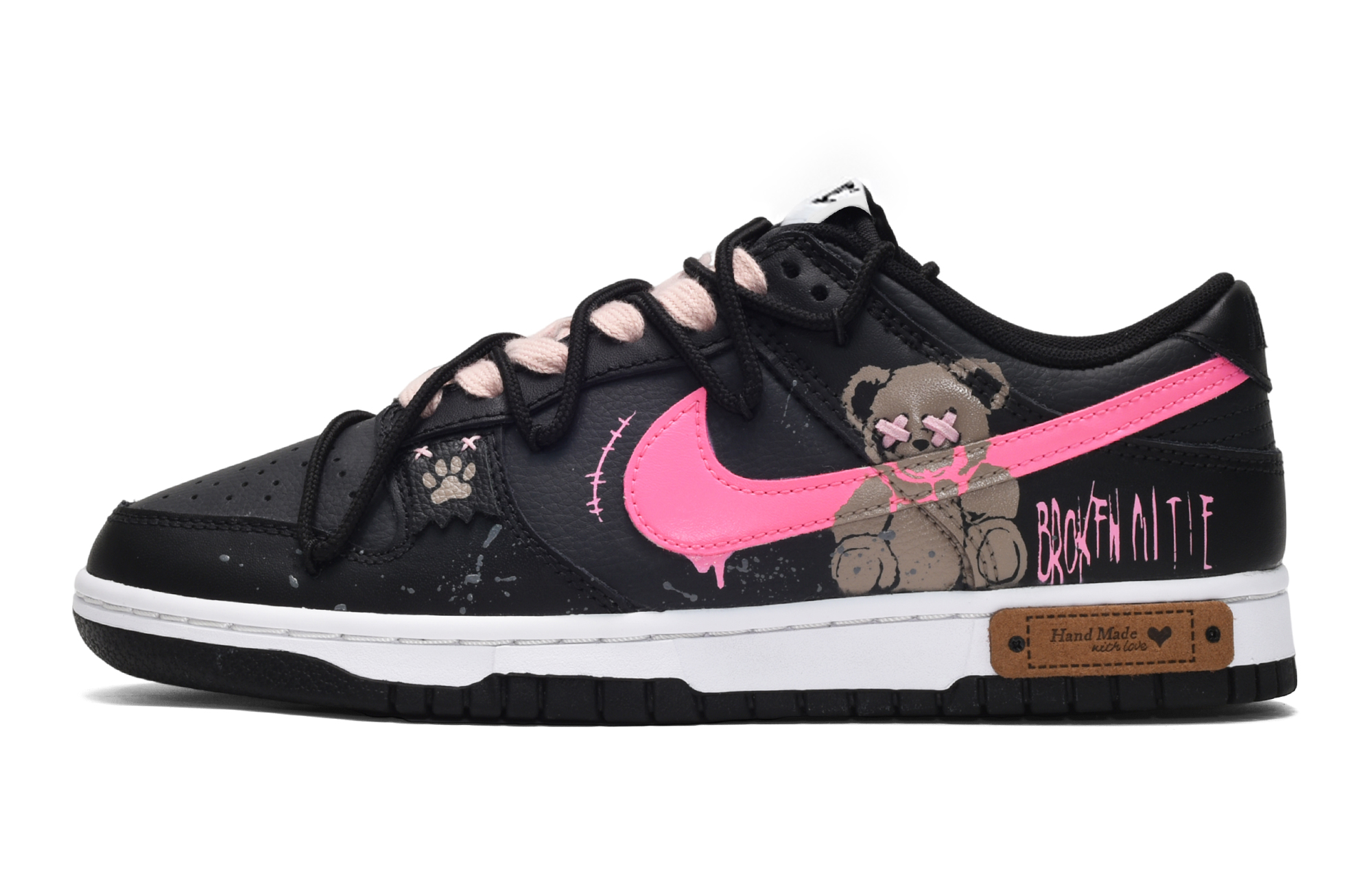 Nike Dunk Low Custom ID 'Cyber Bear - Black Pink'