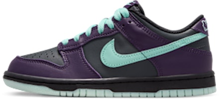 (Youth) Nike Dunk Low Dark Smoke Gray/Grand Purple/Black/Artisan Teal FB9109-013 (Youth) Nike Dunk Low Dark Smoke Gray/Grand Purple/Black/Artisan Teal FB9109-013