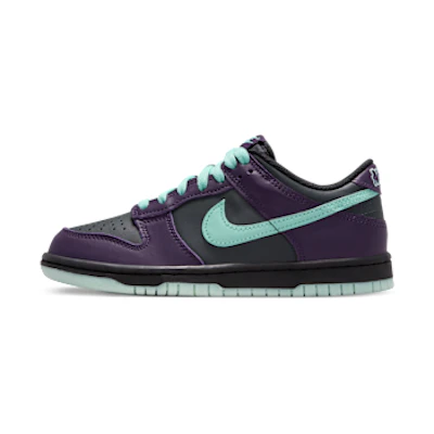 (Youth) Nike Dunk Low Dark Smoke Gray/Grand Purple/Black/Artisan Teal