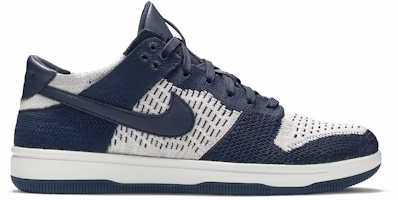 Nike Dunk Low Flyknit 'College Navy Platinum' 917746-400 Nike Dunk Low Flyknit 'College Navy Platinum' 917746-400