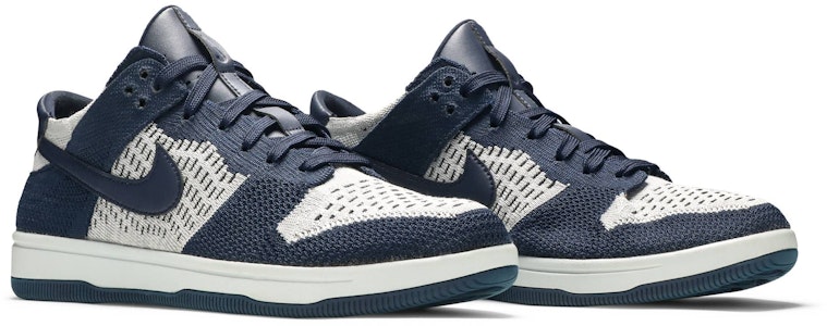 Nike Dunk Low Flyknit 'College Navy Platinum' sepatu pria wanita navy abu-abu 917746-400 Cheap Nike Dunk Low Flyknit 'College Navy Platinum' sepatu pria wanita navy abu-abu 917746-400
