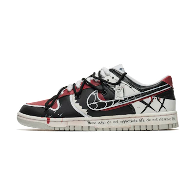 Nike Dunk Low Graffiti Distressed 'Halloween Spider Web'