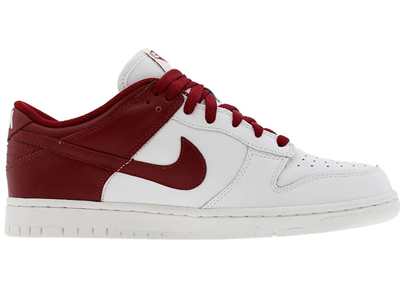 Nike Dunk Low Leather 'White/Team Red'