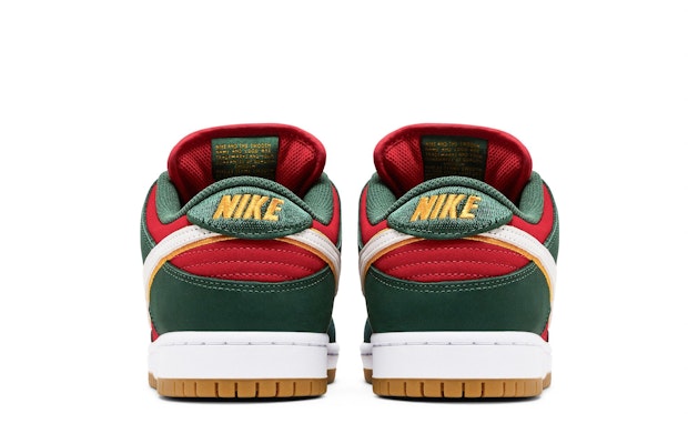 Nike Dunk Low Premium SB 'Seattle Supersonics' FZ1287-300 Details for Nike Dunk Low Premium SB 'Seattle Supersonics' FZ1287-300