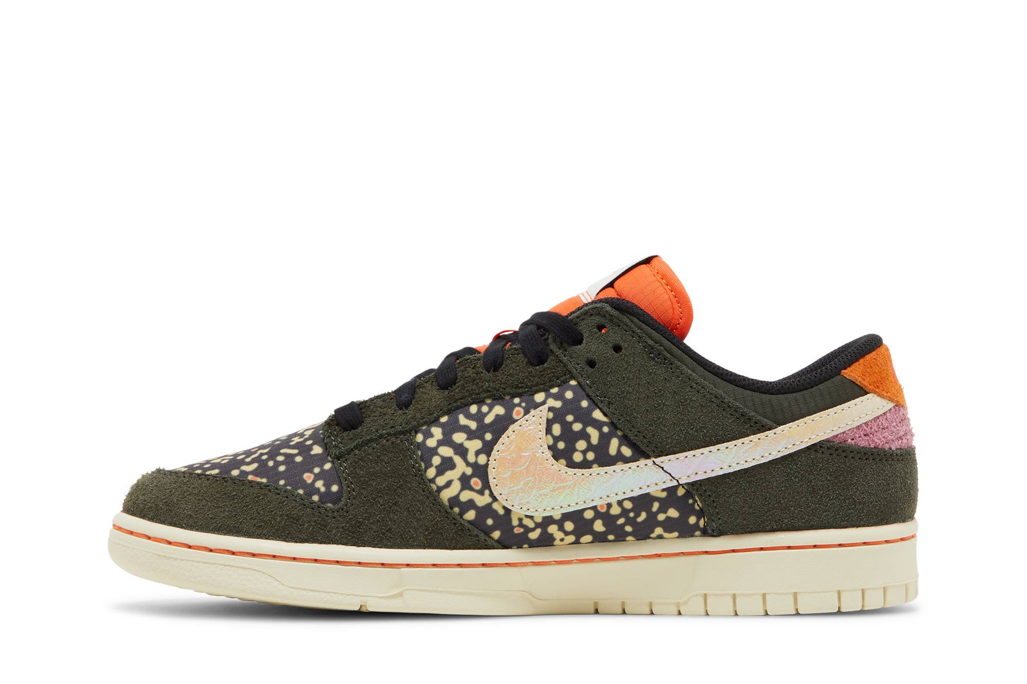 Lookbook 耐吉 Dunk Low Rainbow Trout 'Sequoia/Alabaster-Safety Orange' 型號 FN7523-300