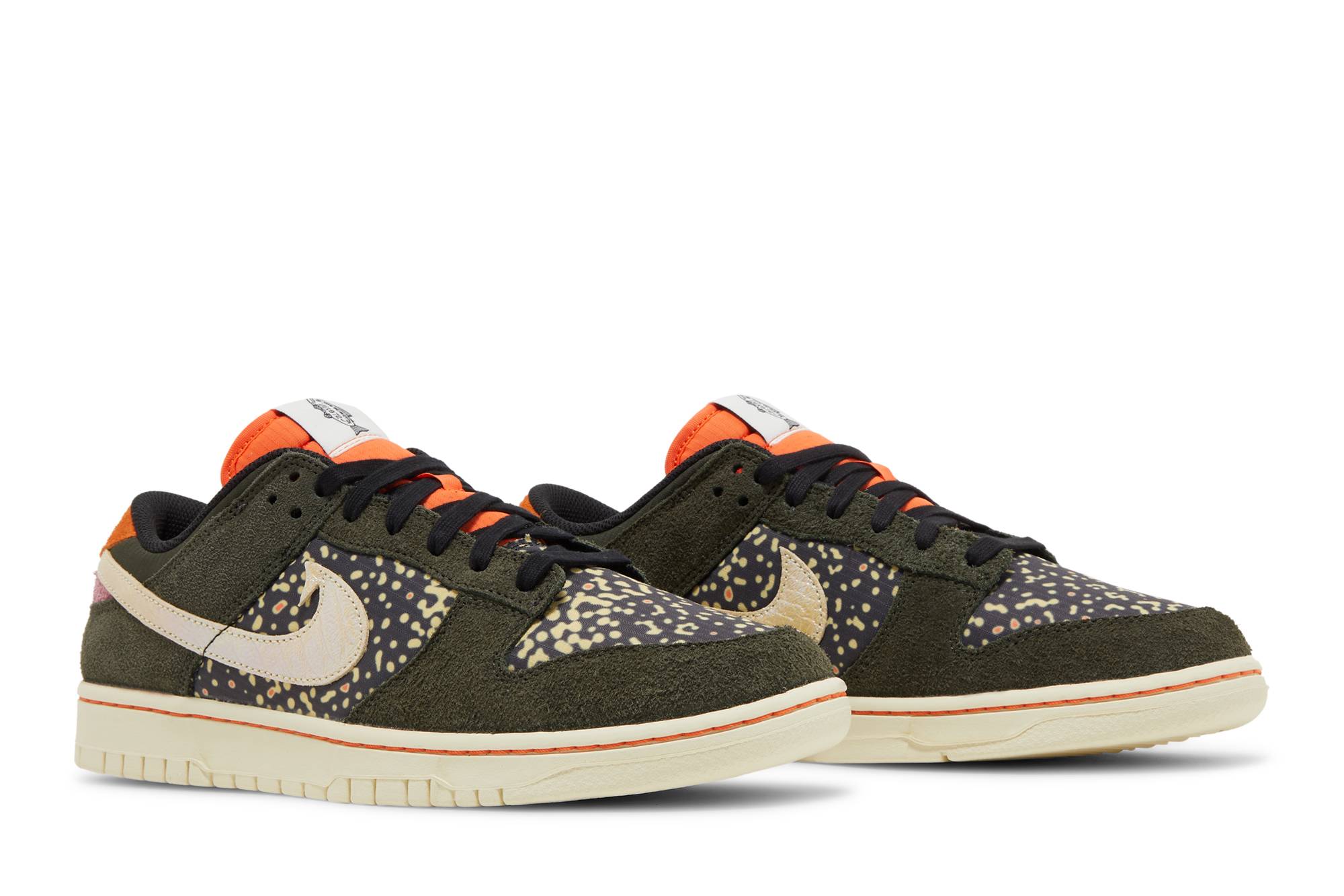 Cheap 耐吉 Dunk Low Rainbow Trout 'Sequoia/Alabaster-Safety Orange' 型號 FN7523-300