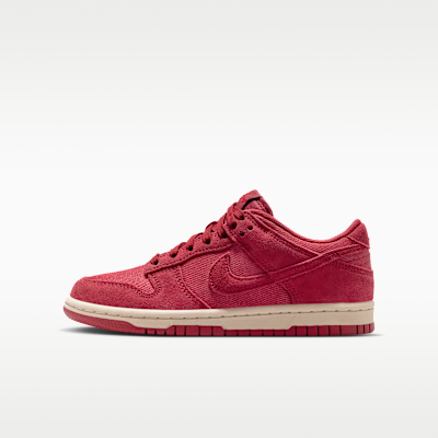 (Youth) Nike Dunk Low SE Team Crimson/Team Crimson/Sanddrift/Team Crimson IB5691-600