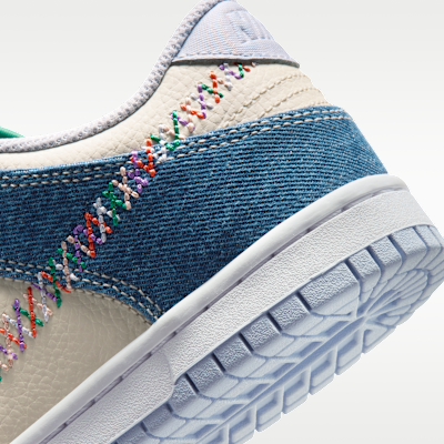 Cheap (JR) 耐克Dunk Low 浅珍珠蓝/蓝色牛仔/午夜海军蓝/多彩配色 IR1825-022