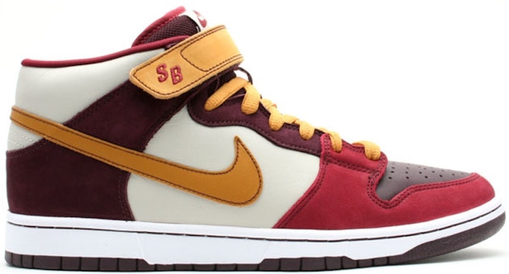 Nike SB Dunk Mid 緩震耐磨 高筒 滑板鞋 男款 紅黃色 Buy Nike SB Dunk Mid 緩震耐磨 高筒 滑板鞋 男款 紅黃色
