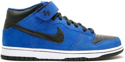 Nike Dunk Mid Pro Sb 'Royal Blue Black' 314383-402 Nike Dunk Mid Pro Sb 'Royal Blue Black' 314383-402