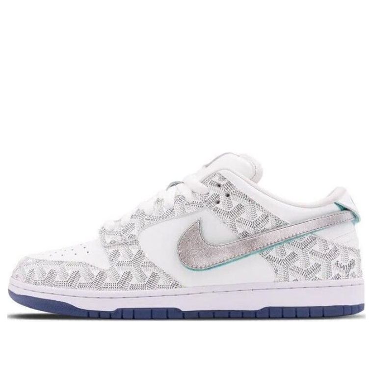 Nike Dunk SB White Diamond Lux x The Shoe Surgeon 'White Grey' 4SM200002H2