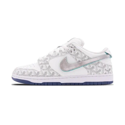 Nike Dunk SB White Diamond Lux The Shoe Surgeon 'White Grey'