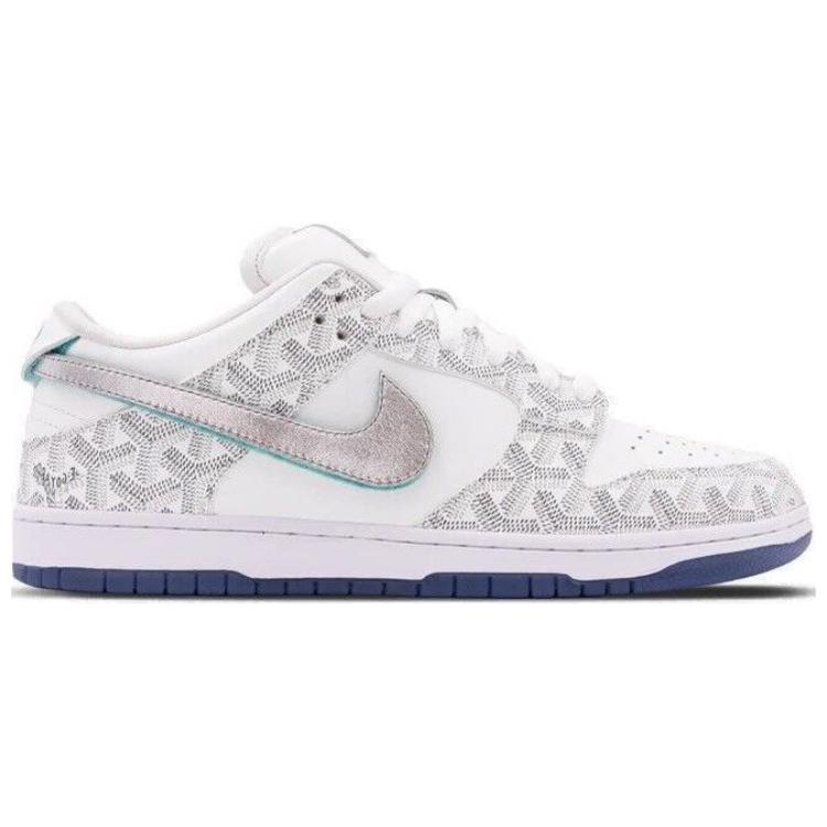 Nike Dunk SB White Diamond Lux The Shoe Surgeon 'White Grey' 圖 2