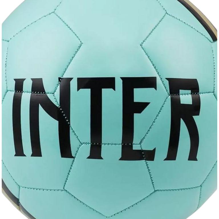 Details for Nike Durable Soccer Ball, Unisex Yellow Green Black, Inter Milan Tiffany Blue. SC3776-307