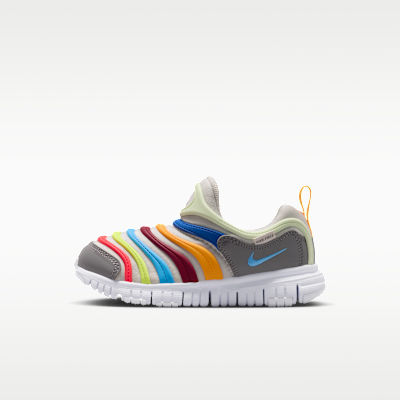 (Preschool) Nike Dynamo Free Bust Grey/Pencil Point/Bright Crimson/University Blue 343738-033