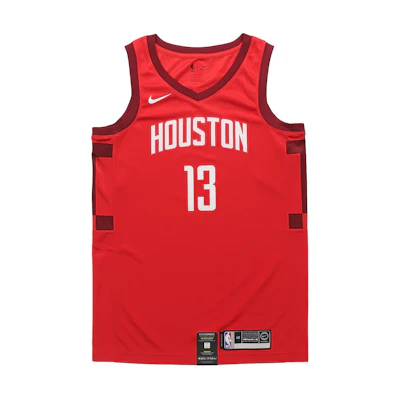 Nike Earned Edition NBA Jersey Rockets James Harden 13 Red BQ1161-658