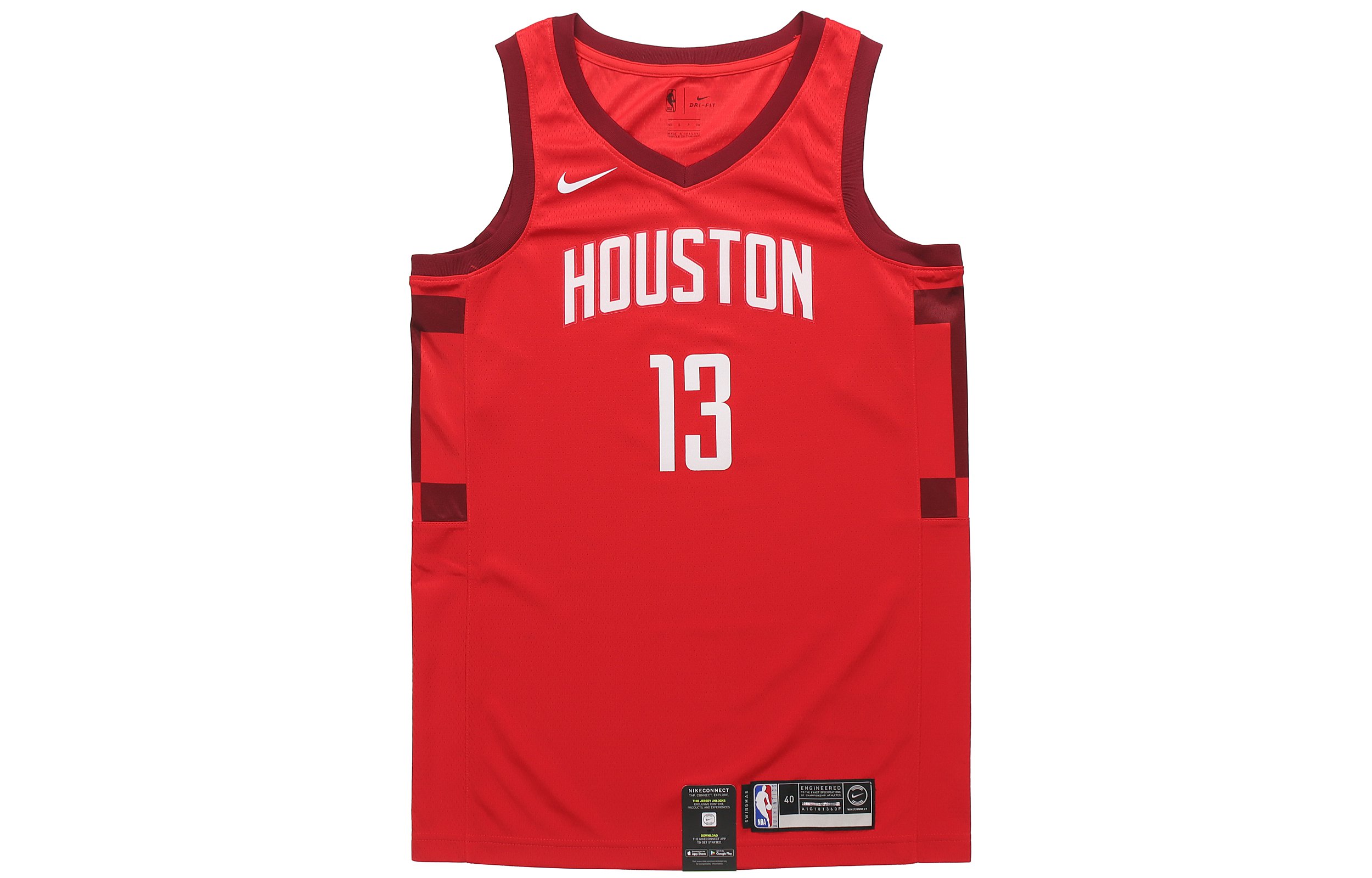 Order Nike 精英版 NBA 球衣 火箭隊 James Harden 13 紅色 BQ1161-658