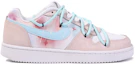 Shop 【定制球鞋】 Nike EBERNON Low 索壹定制 禮盒 星河踏夢 塗鴉 夢幻 暈染 簡約 防滑耐磨 低幫 板鞋 男款 粉白藍