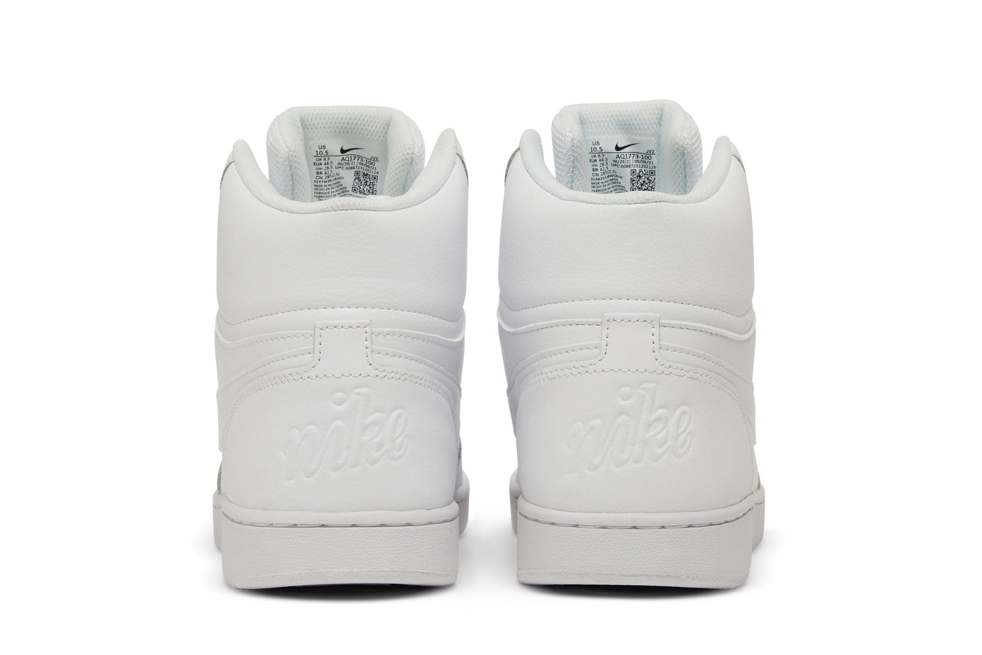 Sizing ナイキ エバノン MID トリプルホワイト AQ1773-100