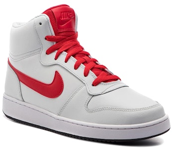 Nike EBERNON Mid 防滑 中筒 板鞋 男款 白紅 Lookbook Nike EBERNON Mid 防滑 中筒 板鞋 男款 白紅