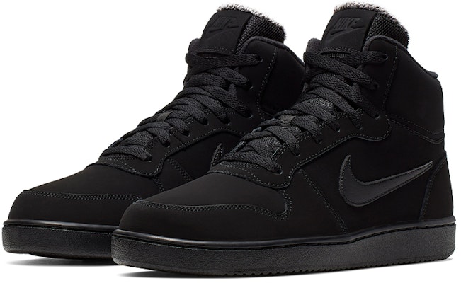 Nike Ebernon Mid SE 'Triple Black' AQ8125-003 (全黑) Lookbook Nike Ebernon Mid SE 'Triple Black' AQ8125-003 (全黑)