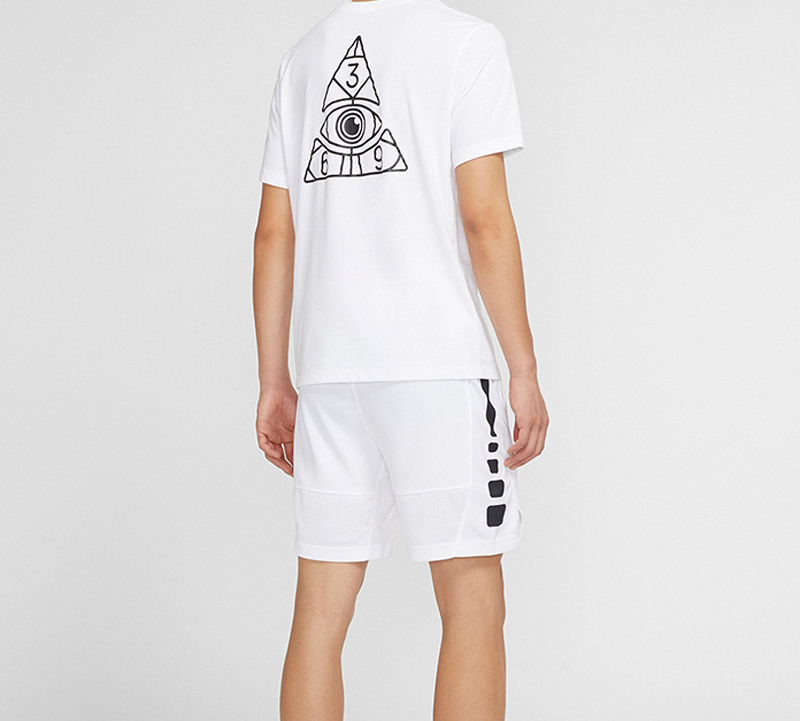 Details for Nike Seluar Pendek Bola Keranjang Elastik Putih AT3394-100