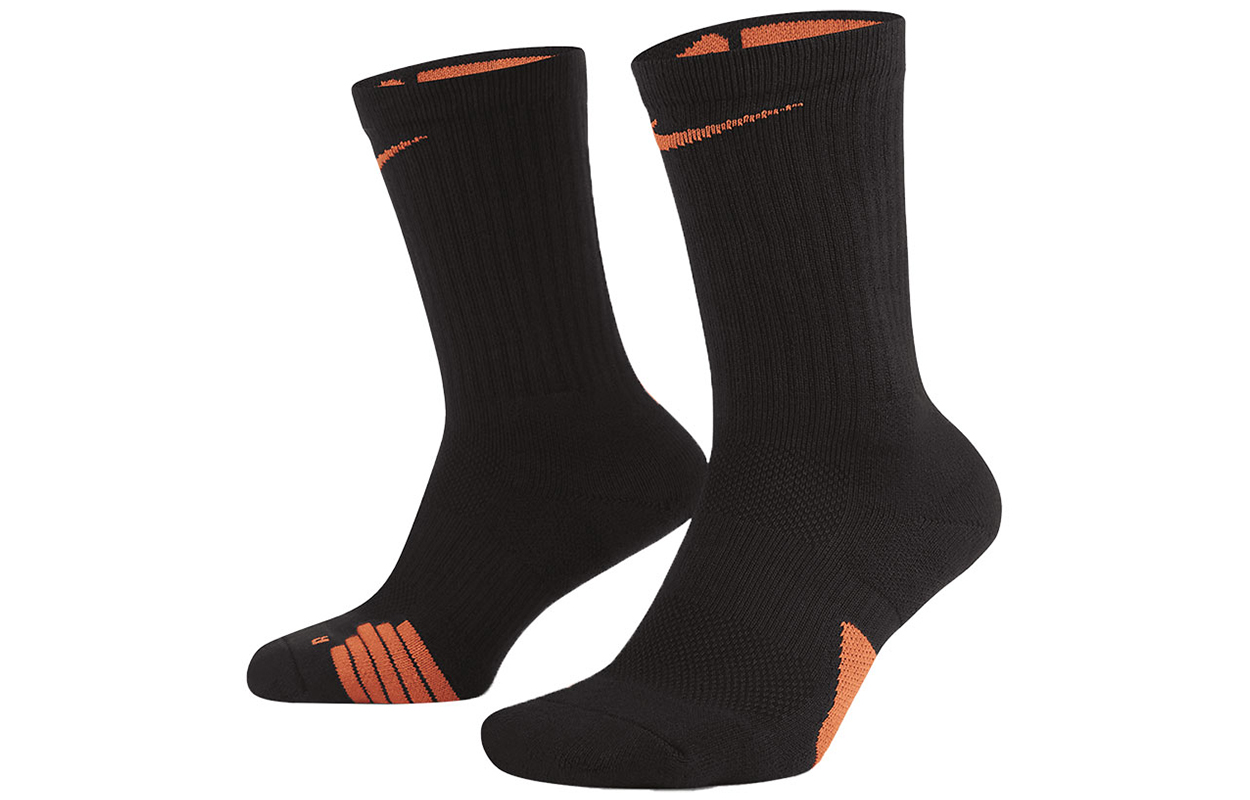 Nike Elite Cushioned Crew Basketball Socks Unisex Black (1 Pair) SX7622-015