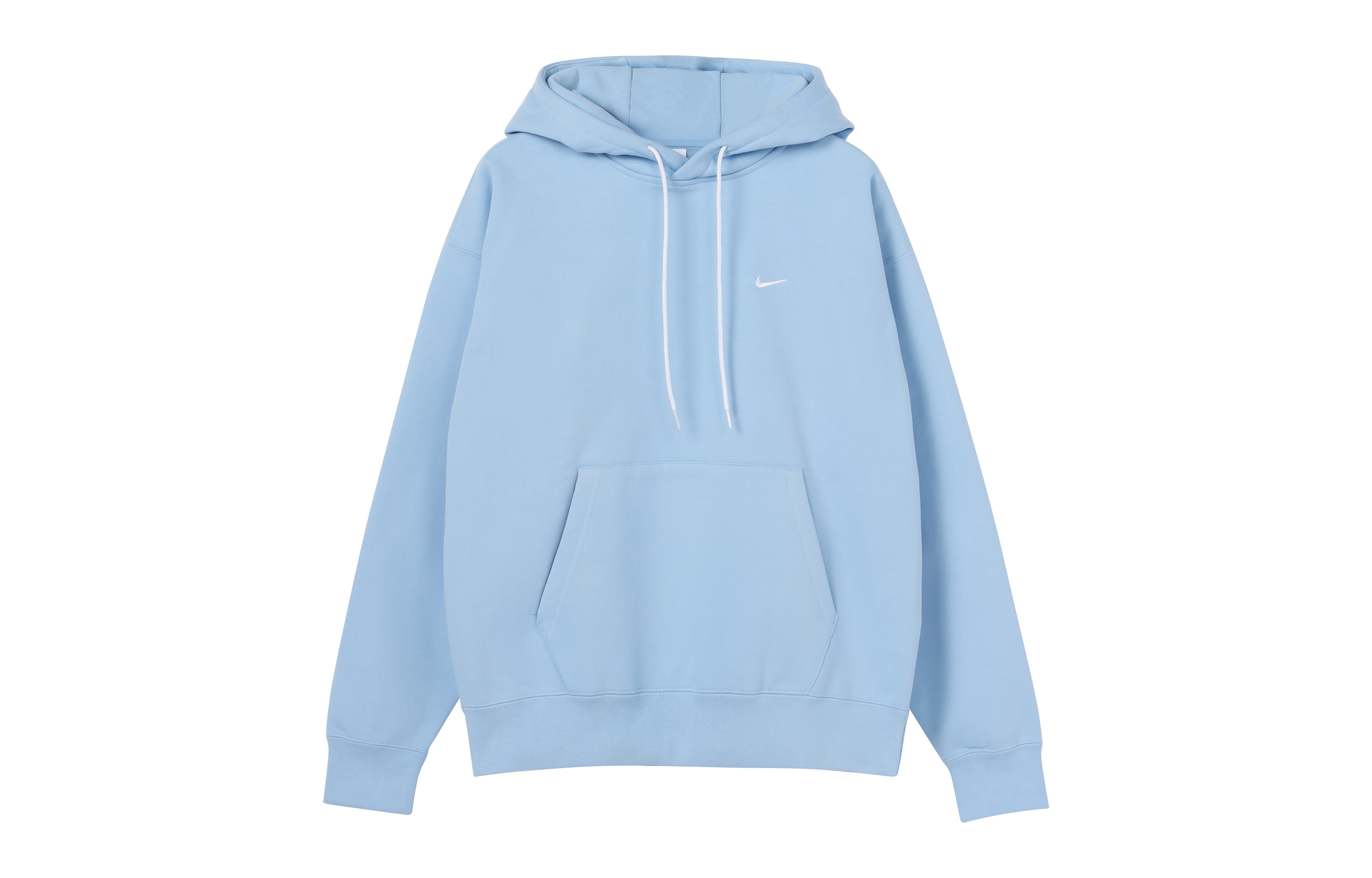 Nike Embroidered Logo Fleece Hoodie Pullover Blue DA0316-436