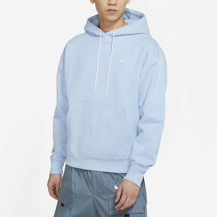 Nike Embroidered Logo Fleece Hoodie Pullover Blue DA0316-436 圖 4