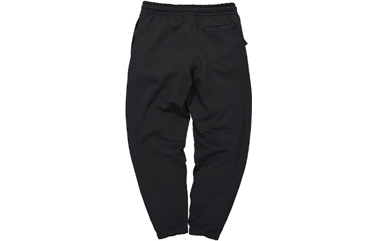 Lookbook Nike 刺繡Logo刷毛運動長褲 冬季黑色 AV8279-010