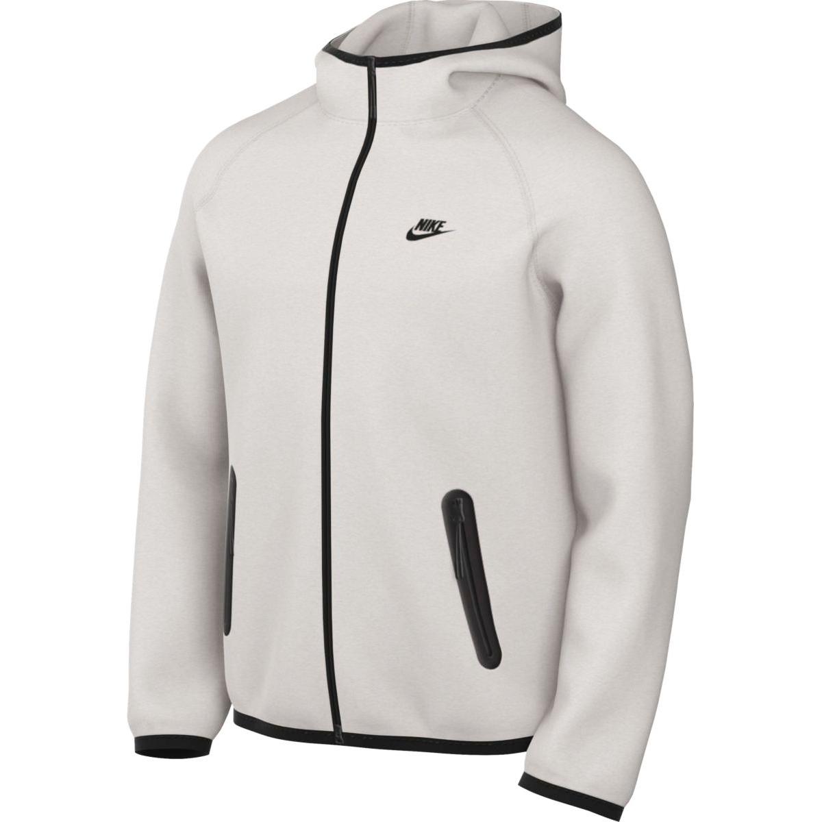 Nike Embroidered Logo Loose Fit Zip-Up Hoodie Jacket - Gray FD4501-012