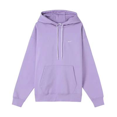 Nike Embroidered Logo Purple Fleece Hoodie Pullover DA0316-563