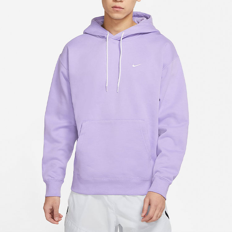 Nike Embroidered Logo Purple Fleece Hoodie Pullover DA0316-563 圖 4