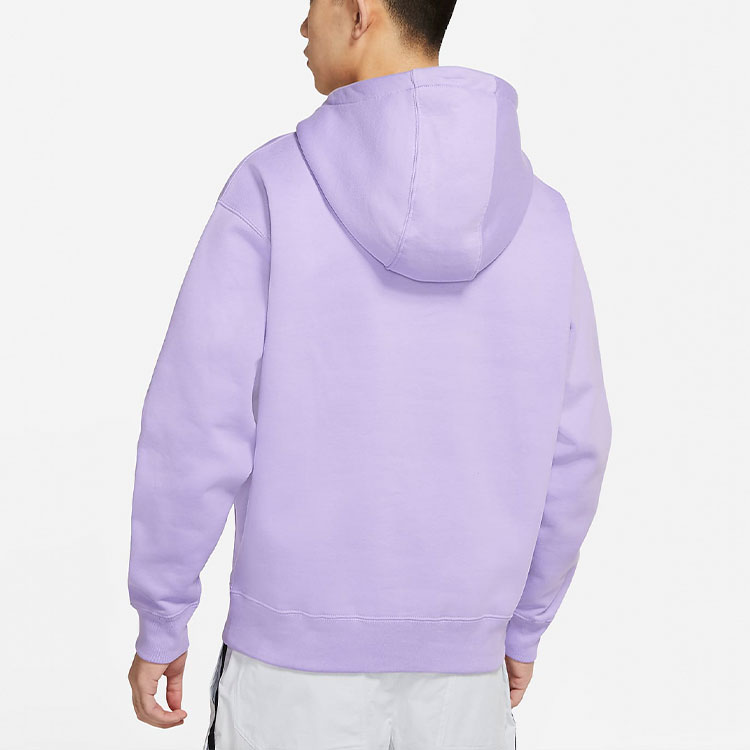 Nike Embroidered Logo Purple Fleece Hoodie Pullover DA0316-563 圖 5